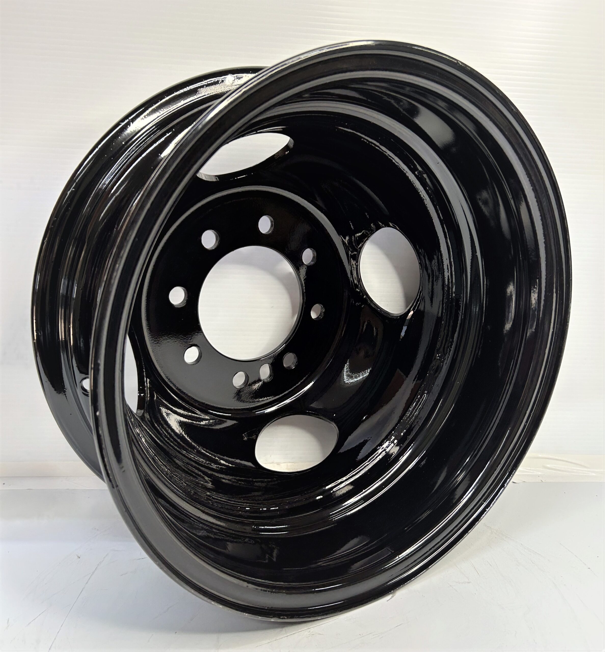 16 Inch 8 Lug Wheel Rim Trailer Tandem Dual Heavy Duty BLK 16DUAL477 HD