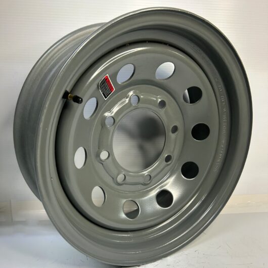 16 Inch 8 Lug  Dark Grizzle Gray Utility Trailer Wheel Rim  16865GRIZ MOD