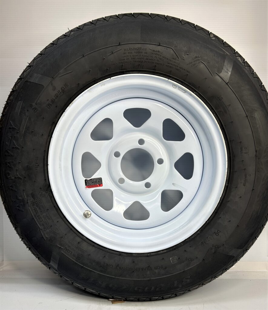 8 Ply Radial Trailer Tire On Rim ST205/75R14 Utility Trailer 5X4.5