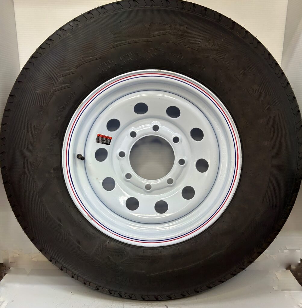 14 Ply Tire On Rim ST235 85R16 8 Lug Utility Camper Stock Trailer 14-ply-tire-on-rim-st235-85r16-8-lug-utility-camper-stock-trailer