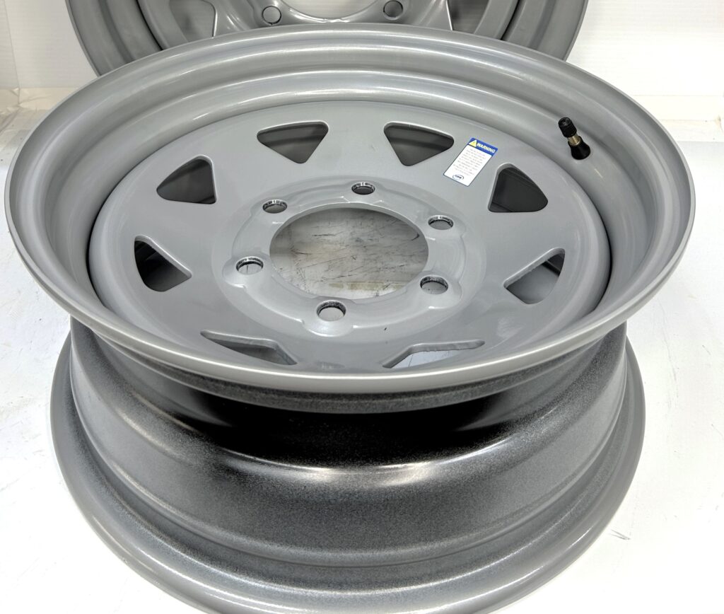 Small Rv Wheels 16 Inch 6 Lug RV Camper Utility Work Trailer Wheel Rim 16655 SIL Spoke ...