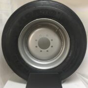 17.5 Inch 8 Lug Solid HD  Silver  Wheel  Tire  Mounted  235/75R17.5  18ply