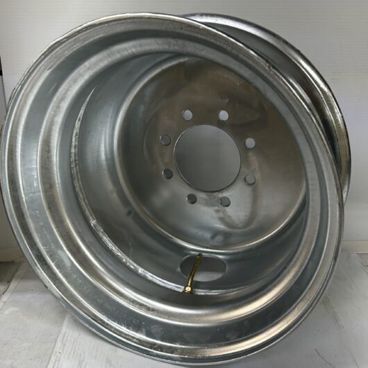 17.5 Inch  8 Lug  Tandem  Dually  Trailer  Wheel  Rim   Galvanized   175DUAL-GALV