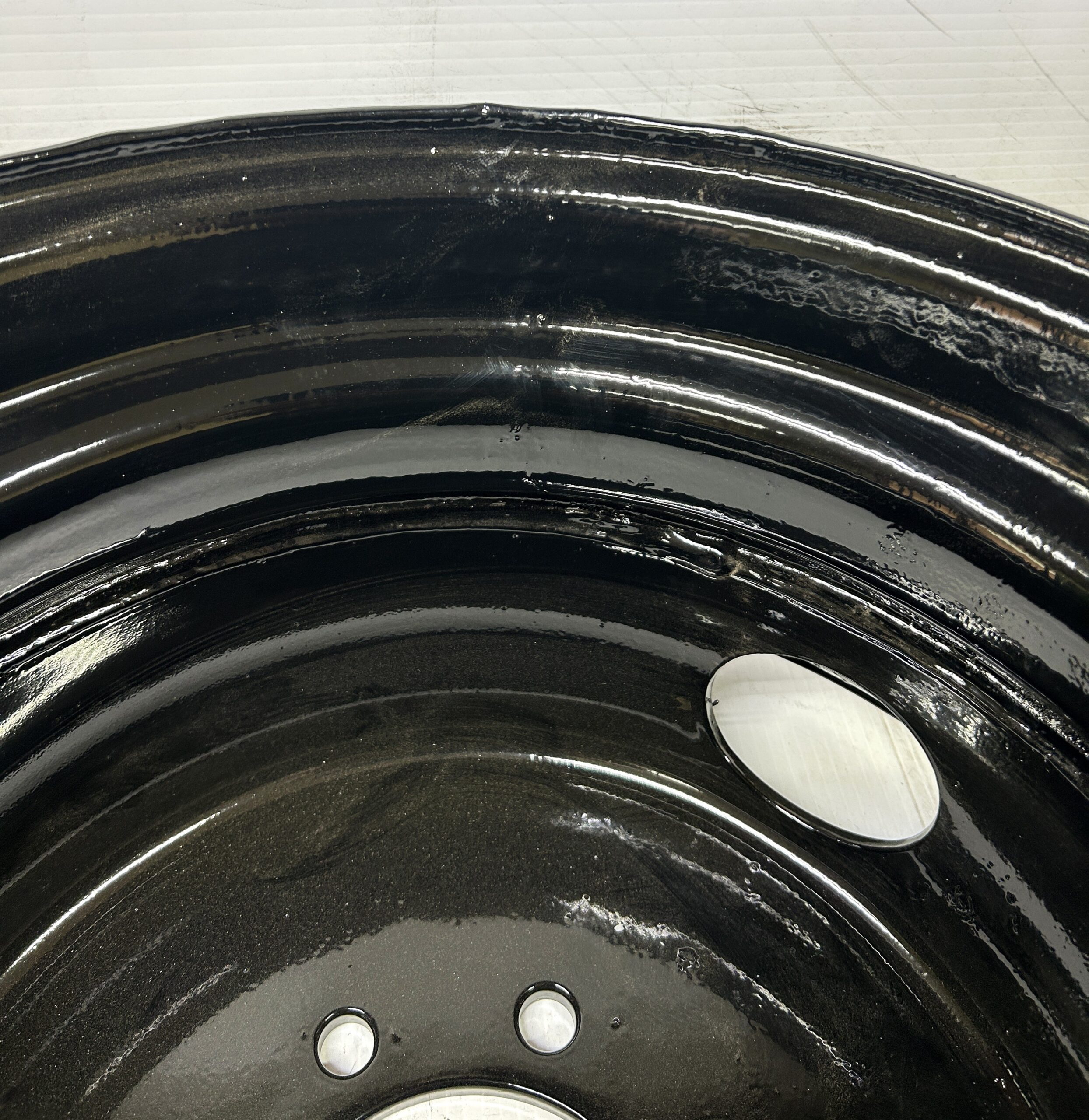 17.5 Inch 8 Lug Tandem Dually Trailer Wheel Rim Black 175DUAL-BLK - Image 2