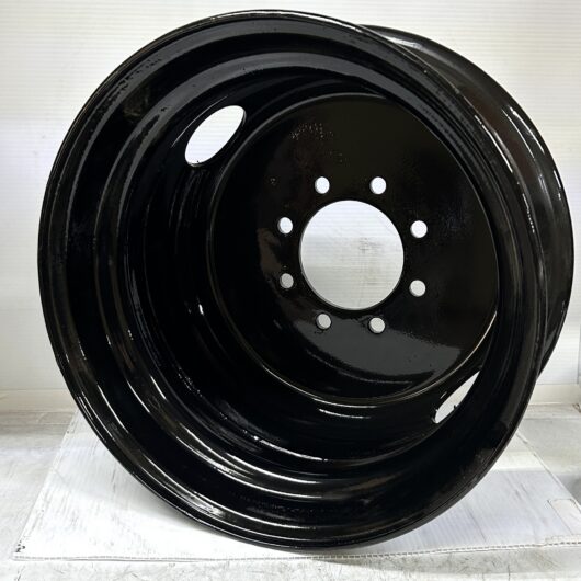 17.5 Inch  8 Lug  Tandem  Dually  Trailer  Wheel  Rim  Black   175DUAL-BLK