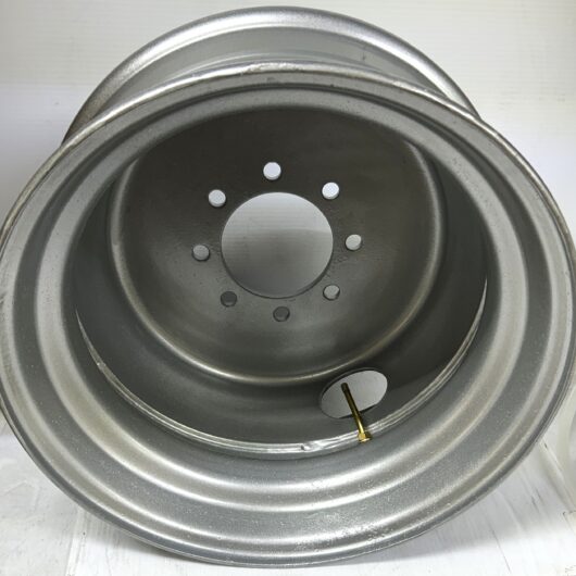 17.5 Inch  8 Lug  Tandem  Dually  Trailer  Wheel  Rim  Black   175DUAL-SIL